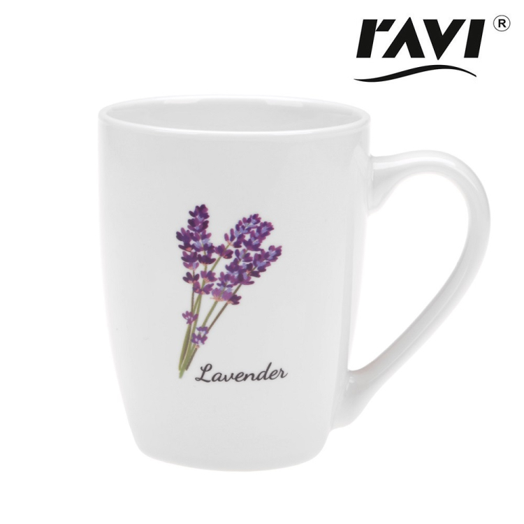 Kubek Prowansja z porcelany 320ml LAVENDER RAVI